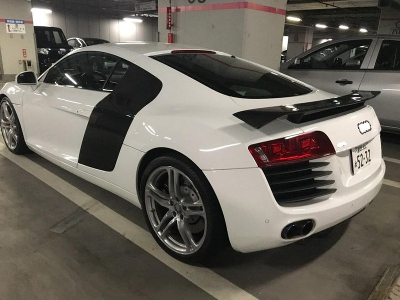 CARBON FIBER REAR TRUNK SPOILER FOR AUDI R8 TYPE 42 2007-2015