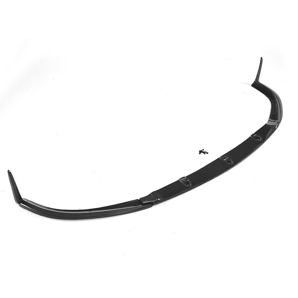 3PCS/SET Carbon Fiber Front Lip for Mercedes Benz C-Class C205 C63 AMG 15-17 (Fit:C63)