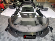 Carbon replacement BODY KIT for Lamborghini Huracan LP 620-2 2013 - 2016 Set include: Front bumper Front lip Front hood Side skirts Rear bumper Rear diffuser Rear Spoiler Material: DRY CARBON FIBER