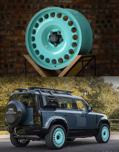 18 INCH RETRO Tiffany Blue FORGED WHEELS RIMS for Land Rover Defender 2020+