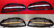 LED DAYTIME RUNNIG LIGHTS and BUMPER TRIMS for MERCEDES BENZ S CLASS W222 2013 - 2017

Set includes:

Сentral Trim Insert for the Front Bumper
Side Meshes with LED DRL for the Front Bumper. (LED DRL have sequential turning function)
Chrome Trim Lip for the Rear Bumper

FITMENT: Will not fit AMG PACKAGE Bumpers, Only fits stock bumpers

COLOR: Chrome with Black Insert

