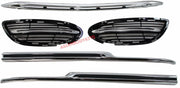 LED DAYTIME RUNNIG LIGHTS and BUMPER TRIMS for MERCEDES BENZ S CLASS W222 2013 - 2017

Set includes:

Сentral Trim Insert for the Front Bumper
Side Meshes with LED DRL for the Front Bumper. (LED DRL have sequential turning function)
Chrome Trim Lip for the Rear Bumper

FITMENT: Will not fit AMG PACKAGE Bumpers, Only fits stock bumpers

COLOR: Chrome with Black Insert
