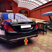 LED DAYTIME RUNNIG LIGHTS and BUMPER TRIMS for MERCEDES BENZ S CLASS W222 2013 - 2017

Set includes:

Сentral Trim Insert for the Front Bumper
Side Meshes with LED DRL for the Front Bumper. (LED DRL have sequential turning function)
Chrome Trim Lip for the Rear Bumper

FITMENT: Will not fit AMG PACKAGE Bumpers, Only fits stock bumpers

COLOR: Chrome with Black Insert
