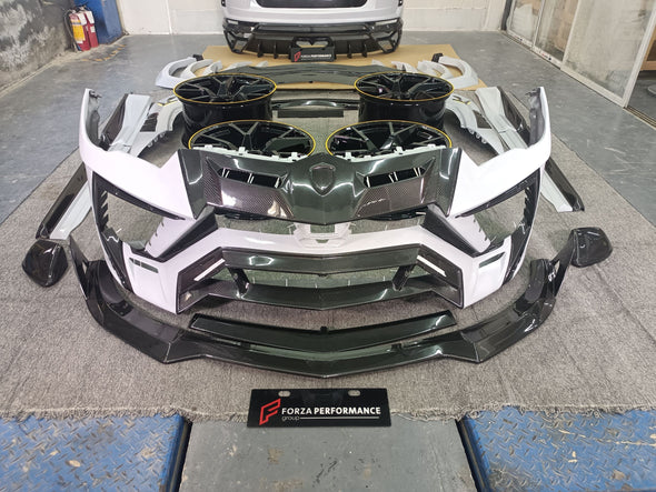 Carbon Wide Body Kit For Lamborghini Urus With Forged Wheels

Set includes:

Front Bumper Assembly

Front Lip
Hood/Bonnet
Mirror Covers

Side Fenders
Side Fender Vents
Side Skirts
Rear Bumper Assembly
Rear Diffuser
Trank Spoiler
Spoiler/Wing

Material: Carbon

Note: Professional installation is required

CONTACT US FOR PRICING

Payment ►
Visa
Mastercard
PayPal with a credit card (add 4.4% at checkout)
Payoneer
Cryptocurrency
Shipment ►
By express DHL/UPS/TNT/FedEx
To the local international airport
Special 