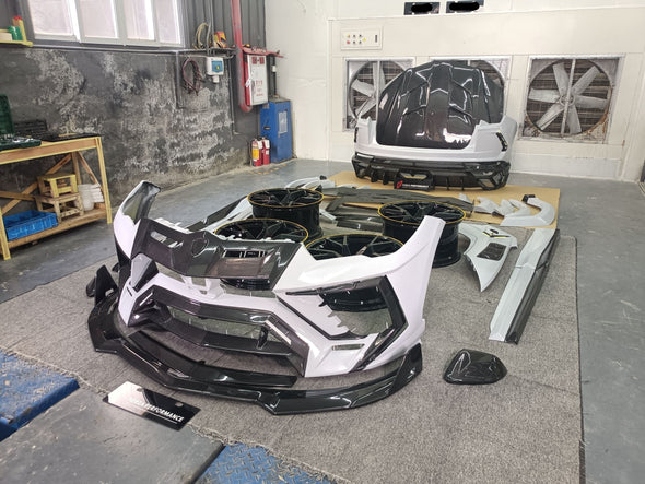 Carbon Wide Body Kit For Lamborghini Urus With Forged Wheels

Set includes:

Front Bumper Assembly

Front Lip
Hood/Bonnet
Mirror Covers

Side Fenders
Side Fender Vents
Side Skirts
Rear Bumper Assembly
Rear Diffuser
Trank Spoiler
Spoiler/Wing

Material: Carbon

Note: Professional installation is required

CONTACT US FOR PRICING

Payment ►
Visa
Mastercard
PayPal with a credit card (add 4.4% at checkout)
Payoneer
Cryptocurrency
Shipment ►
By express DHL/UPS/TNT/FedEx
To the local international airport
Special 