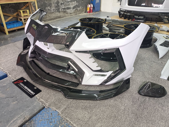 Carbon Wide Body Kit For Lamborghini Urus With Forged Wheels

Set includes:

Front Bumper Assembly

Front Lip
Hood/Bonnet
Mirror Covers

Side Fenders
Side Fender Vents
Side Skirts
Rear Bumper Assembly
Rear Diffuser
Trank Spoiler
Spoiler/Wing

Material: Carbon

Note: Professional installation is required

CONTACT US FOR PRICING

Payment ►
Visa
Mastercard
PayPal with a credit card (add 4.4% at checkout)
Payoneer
Cryptocurrency
Shipment ►
By express DHL/UPS/TNT/FedEx
To the local international airport
Special 