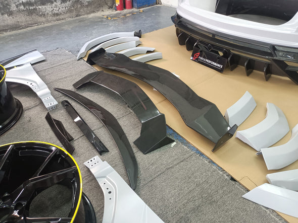 Carbon Wide Body Kit For Lamborghini Urus With Forged Wheels

Set includes:

Front Bumper Assembly

Front Lip
Hood/Bonnet
Mirror Covers

Side Fenders
Side Fender Vents
Side Skirts
Rear Bumper Assembly
Rear Diffuser
Trank Spoiler
Spoiler/Wing

Material: Carbon

Note: Professional installation is required

CONTACT US FOR PRICING

Payment ►
Visa
Mastercard
PayPal with a credit card (add 4.4% at checkout)
Payoneer
Cryptocurrency
Shipment ►
By express DHL/UPS/TNT/FedEx
To the local international airport
Special 
