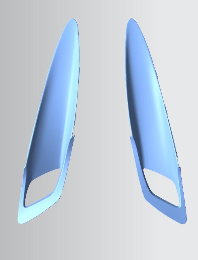 Dry carbon door side panel vent covers MCLAREN 720S 2017+
