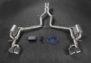 VALVED EXHAUST CATBACK MUFFLER for MERCEDES BENZ C218 CLS 350 2011 - 2014

Valved exhaust, meaning that has remote, controlled valves - allowing a switch between an aggressive loud sports sound and a sound that is closer to the OEM sound

Set includes:

Center Pipes
Exhaust Tips
Muffles with Valves
Valve Control Box with Remote Control (you may also reuse your factory exhaust valve motors)

Factory exhaust tips must be reused

Material: Stainless steel ( for an extra cost we can make titanium )

Optio
