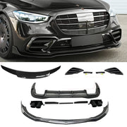 BODY KIT for MERCEDES BENZ S-Class W223 2021+ FRONT LIP SPOILER REAR DIFFUSER EXHASUT TIPS