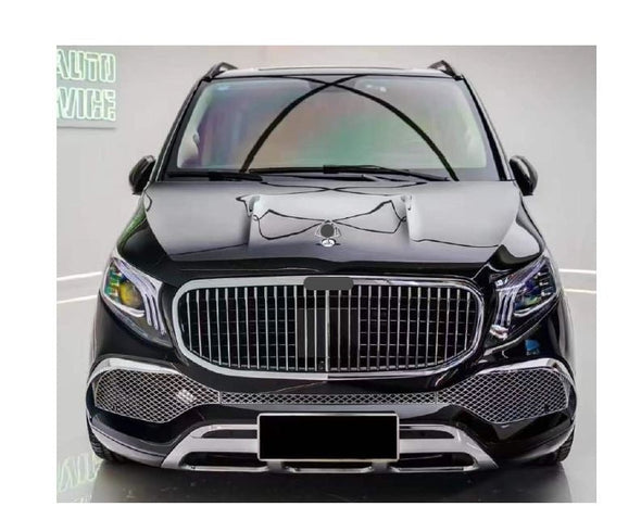 Aftermarket body kit GLS M for Mercedes Benz V-class Vito Metris  Set include:  Front bumper Front grille Rear bumper Exhaust tips Material: Plastic  Note: Professional installation is required