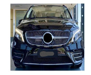 AMG Aftermarket body kit for Mercedes Benz V-class Vito Metris  Set include:  Front bumper Front grille Rear bumper Exhaust tips Material: Plastic