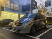 mercedes benz vclass v-v class vito top car body kit w447 fiberglass front bumper rear spoiler side skirts