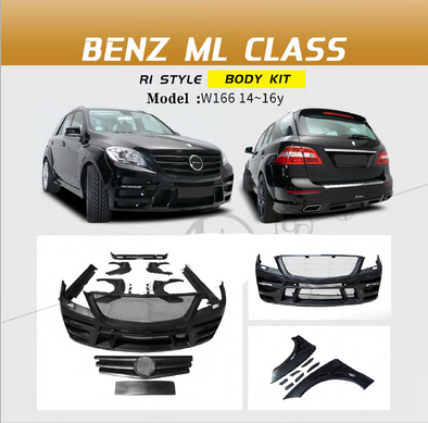 RI Style Body Kit for Mercedes-Benz ML-Class W166 2014 - 2016