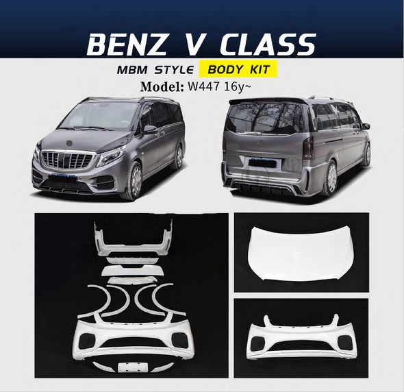 Maybach Style Body Kit for Mercedes-Benz V-Class W447 2016