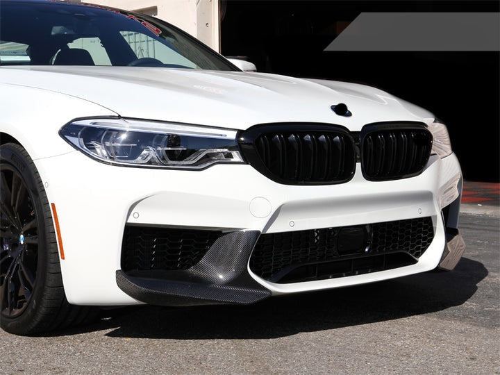 MP Style Dry Carbon Front Bumper Corner For BMW M5 F90 2017-2020  Set Include:  Front Bumper Corner Material: Dry Carbon  NOTE: Professional installation is required.