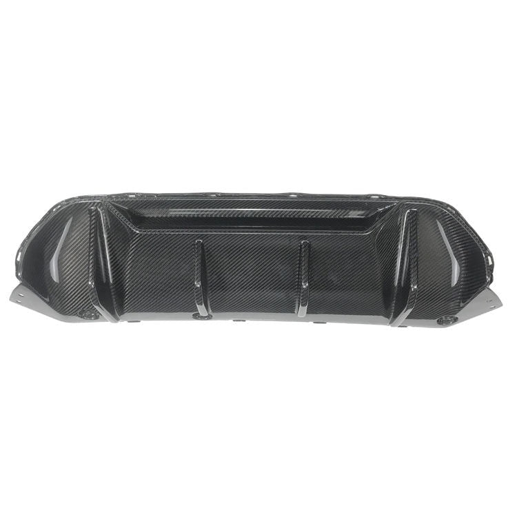 MP Style Dry Carbon Rear Diffuser For BMW M5 F90 2017-2020  Set Include:  Rear Diffuser Material: Dry Carbon  NOTE: Professional installation is required.