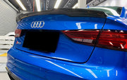 Carbon Fiber Rear Spoiler For Audi A3/S3/RS3 Sedan 8V 2013-2020  Set include:   Rear Spoiler Material: Carbon Fiber / Forged Carbon  NOTE: Professional installation is required 