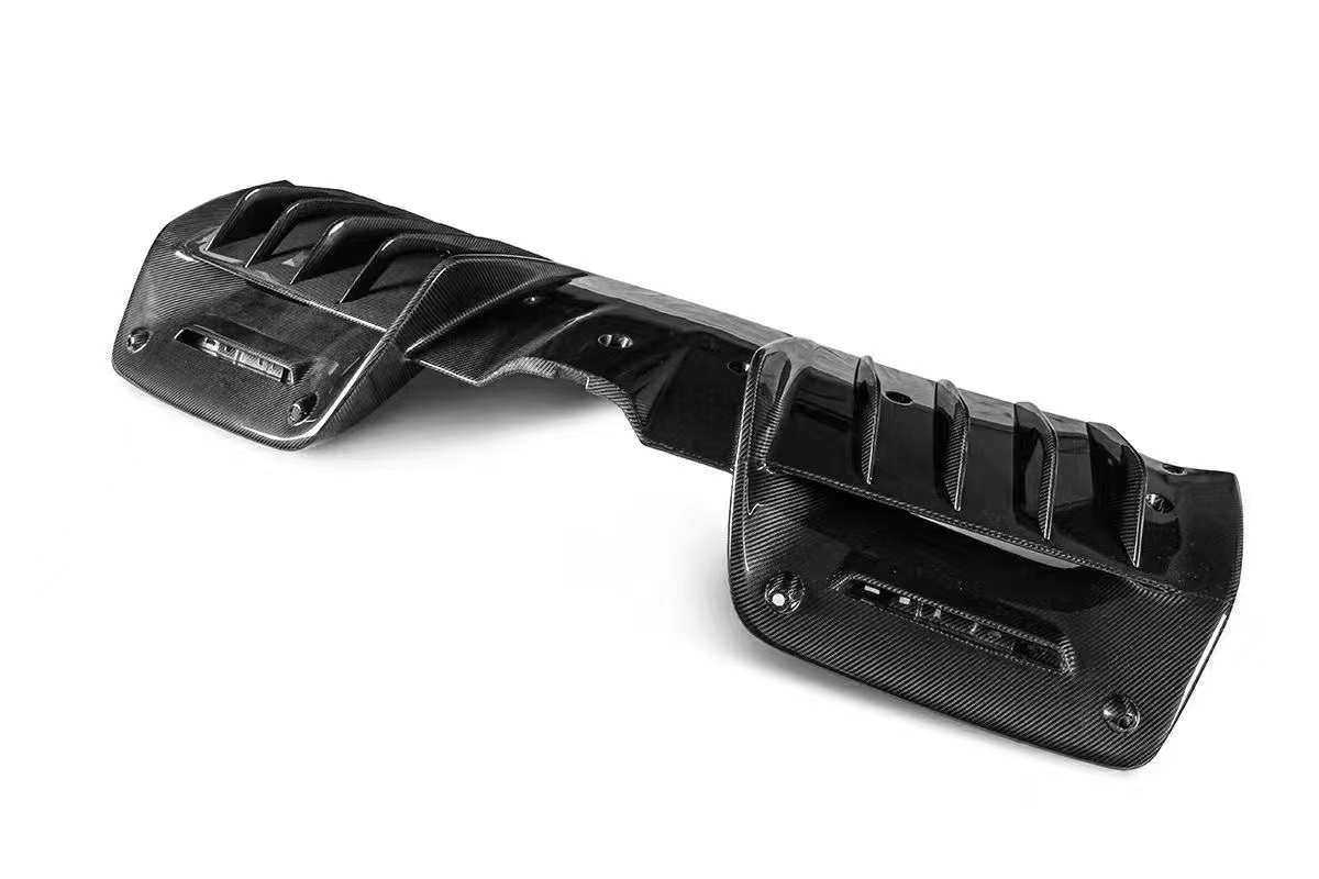 CARBON OEM GENUINE PARTS for FERRARI SF90 2021+  Set includes:  Front Lip Front Trims Side Skirts Side Vents Rear Diffuser Rear Spoiler Wing Material: Carbon Fiber  NOTE: Professional installation is required.  Contact us for pricing