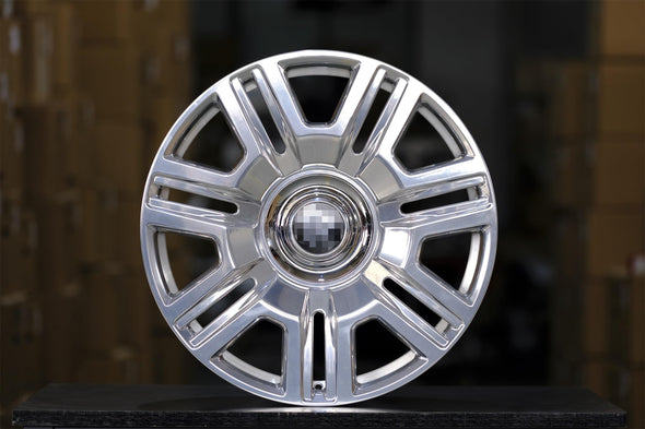 We manufacture premium quality forged wheels rims for   Rolls Royce Cullinan in any design, size, color.  Wheels size:  Front 22 x 8,5 ET 35  Rear 22 x 9,5 ET 35  PCD: 5 x 112  CB: 66,6  Forged wheels can be produced in any wheel specs by your inquiries and we can provide our specs