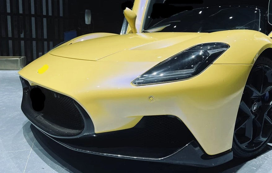 OEM STYLE CARBON FIBER FRONT LIP for MASERATI MC20 2020 - 2023