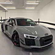 Performance Dry Carbon Body Kit For Audi R8 4S 2015-2018  Set include:   Front Lip Front Bumper Canards Side Skirts Rear Diffuser Rear Spoiler Material: Dry Carbon  NOTE: Professional installation is required.