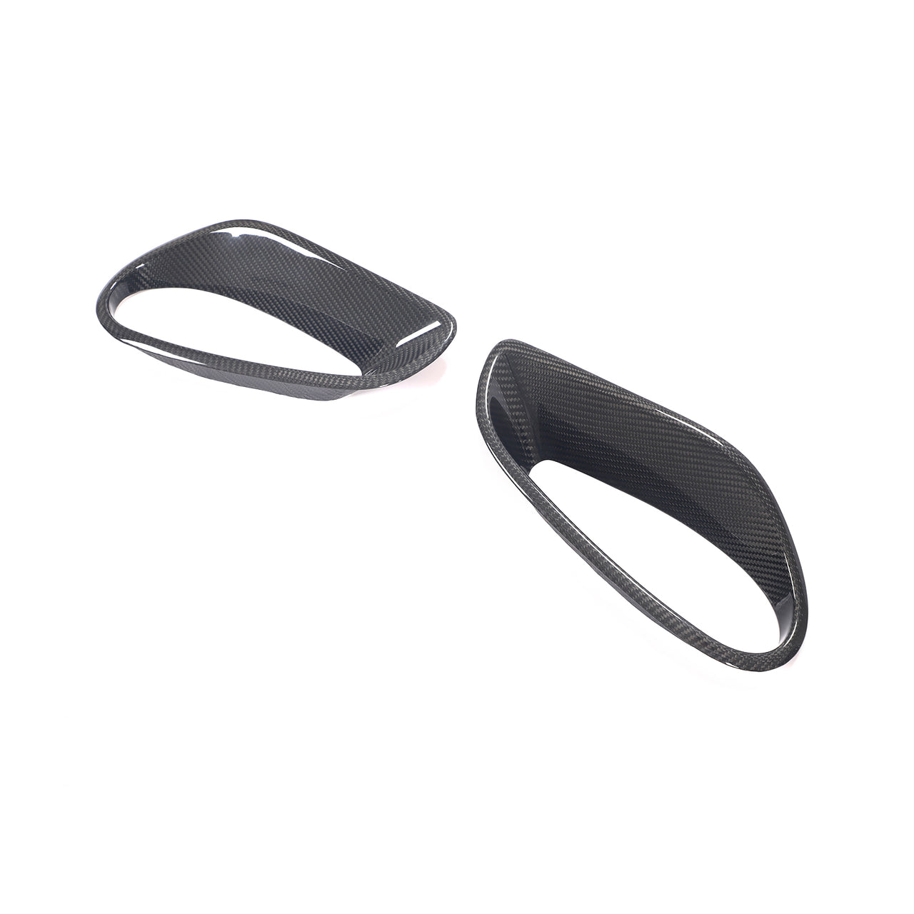 DRY CARBON REAR FENDER AIR VENT SCOOP COVERS for PORSCHE 911 991 TURBO S 2011 - 2020