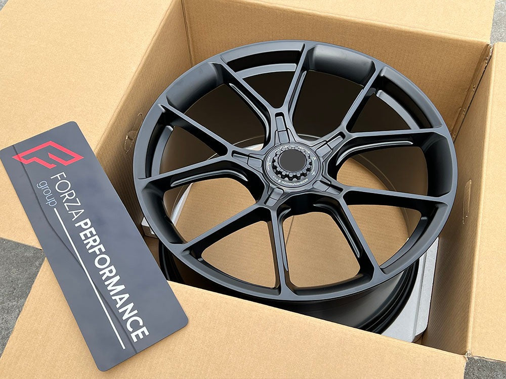 ORIGINAL design PORSCHE 992 911 GT3 Forged wheels set in dark silver ...