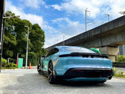 MANSORY TECHART CARBON FIBER BODY KIT for PORSCHE TAYCAN 2019+  Set include:  Front lip Hood  Front fender flares SIde skirts add-ons Rear fender flares Rear diffuser  Rear wing spoiler