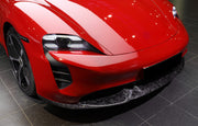 FORGED CARBON KIT for PORSCHE TAYCAN TURBO FRONT LIP SIDE SKIRTS MIRROR CAPS REAR DIFFUSER
