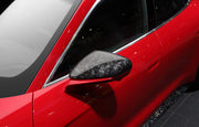 FORGED CARBON KIT for PORSCHE TAYCAN TURBO FRONT LIP SIDE SKIRTS MIRROR CAPS REAR DIFFUSER