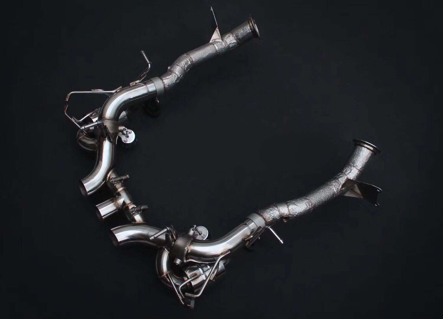 VALVED EXHAUST CATBACK MUFFLER for  Ferrari 458