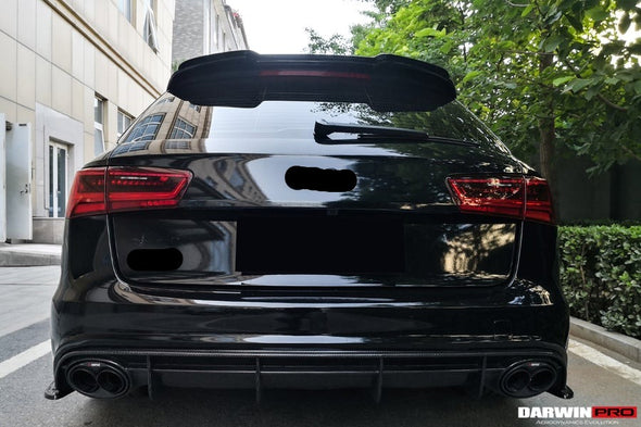 DARWINPRO AERODYNAMICS CF8363RS6-RD 2013-2018 Audi RS6 Avant Carbon Fiber Rear Lip