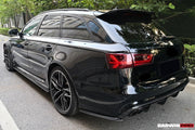 DARWINPRO AERODYNAMICS CF8363RS6-RD 2013-2018 Audi RS6 Avant Carbon Fiber Rear Lip