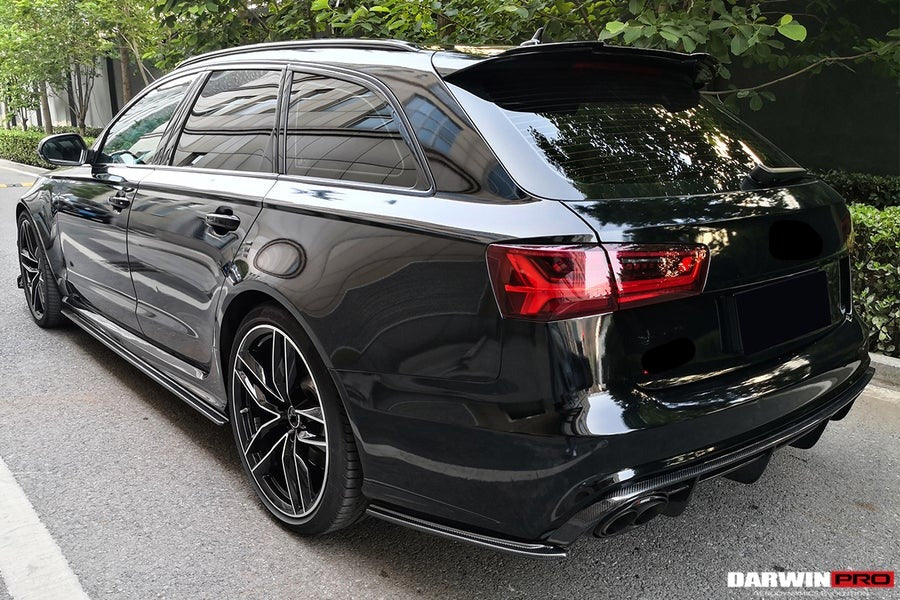 DARWINPRO AERODYNAMICS CF8363RS6-RD 2013-2018 Audi RS6 Avant Carbon Fiber Rear Lip