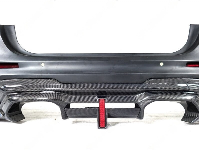 REAR BUMPER WITH DIFFUSER for BMW M4 G82 2020+  Set includes:  Rear Bumper Rear Diffuser