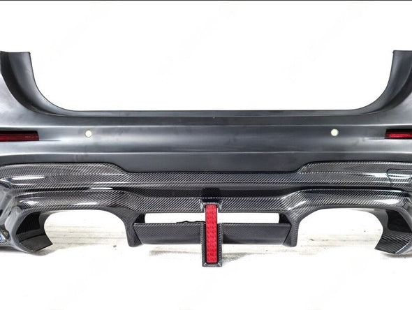 REAR BUMPER WITH DIFFUSER for BMW M4 G82 2020+  Set includes:  Rear Bumper Rear Diffuser
