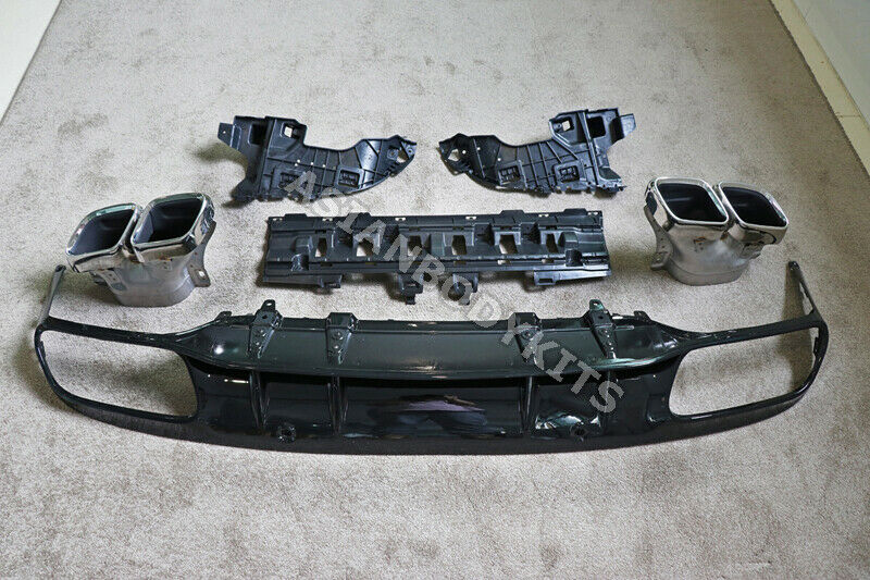 REAR DIFFUSER with EXHAUST TIPS for MERCEDES BENZ C CLASS AMG C205 COUPE C63 2019 - 2023


Set includes:
Rear Diffuser with Holes for PDC and brackets
Silver Muffler Tips with Logo

Fitment: Fits only AMG PACKAGE / Sport Rear Bumper, will not fit Exclusive Rear Bumper.

Material: Plastic PP and Stainless Steel


NOTE: Professional installation is required. WILL NOT WORK WITH Hands-Free Trunk Access. PDC sensors must be reused