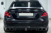 ROCKET 900 Carbon Body Kit For Mercedes Benz E Class E63 AMG W213 2017-2020  Set include:   Front Lip Front Bumper Air Vents Mirror Covers Engine Cover Exhasut Tips Rear Diffuser With LED Light Rear Spoiler/Wing Material: Carbon  NOTE: Professional installation is required