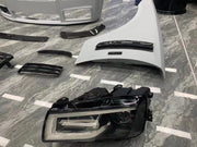 WIDE BODY KIT for ROLLS ROYCE GHOST 2009 - 2020 and 2021+  Set includes:  Front Bumper Side Skirts Rear Bumper Rear Lights Front Lights Trunk With Spoiler Wings Hood Exhaust Tips