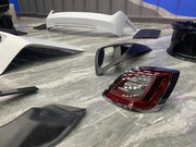 WIDE BODY KIT for ROLLS ROYCE GHOST 2009 - 2020 and 2021+  Set includes:  Front Bumper Side Skirts Rear Bumper Rear Lights Front Lights Trunk With Spoiler Wings Hood Exhaust Tips