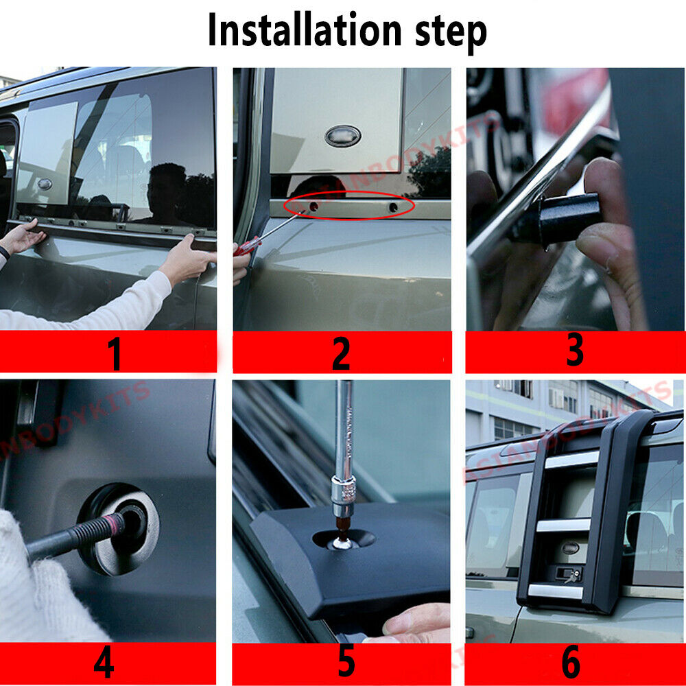 DEPLOYABLE ROOF SIDE LADDER for LAND ROVER DEFENDER L663 2020+ – Forza ...