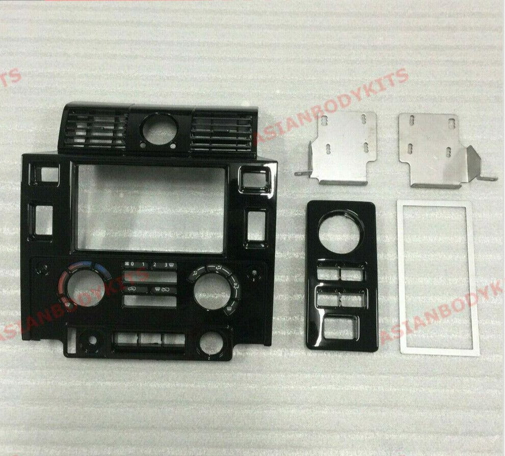 Land Rover Defender 90 / 110 - Double 2 Din Dash Nav Head Unit Fascia Panel Kit