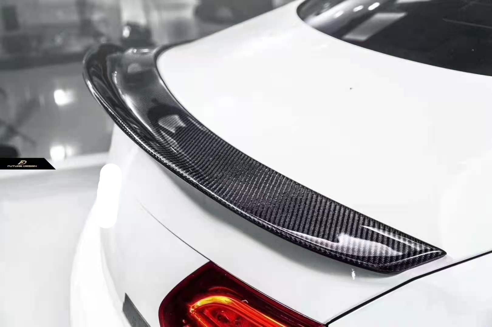 Carbon fiber rear wing for Mercedes- Benz C-class W205 C63 2D 4D 2014 ...