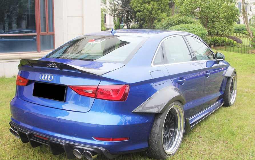 RT Style Carbon Fiber Rear Spoiler For Audi A3/S3/RS3 Sedan 8V 2013-2020  Set include:   Rear Spoiler Material: Carbon Fiber / Forged Carbon  NOTE: Professional installation is required 