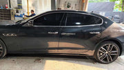 TROFEO BODY KIT FOR MASERATI QUATTROPORTE M156 2020+  Set include:  Front bumper assembly Front grille Side skirts  Rear bumper assembly Material: Plastic  Note: Professional installation is required. May require to change or modify wheel liners and bottom engine protection