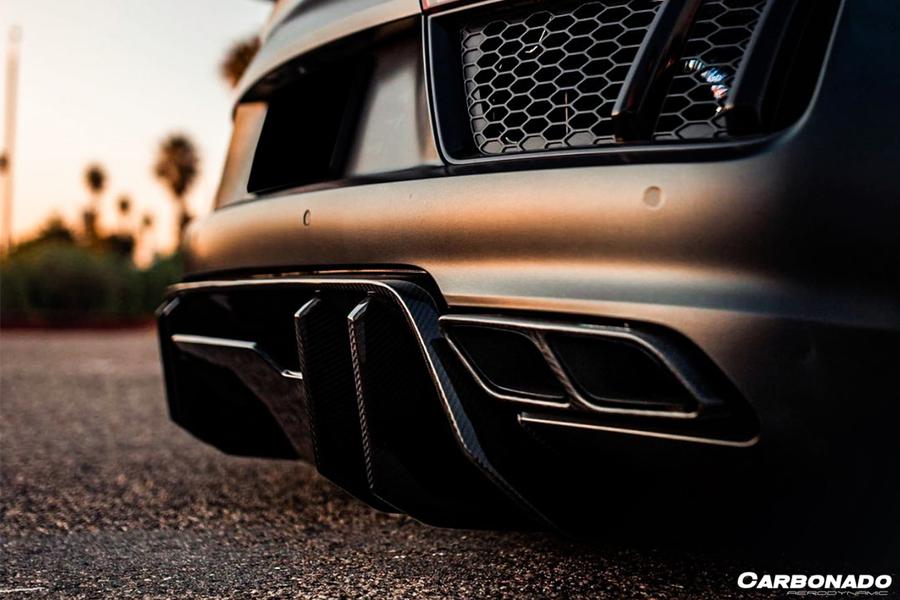 CARBONADO CF8358VRS-RD 2016-2019 Audi R8 Coupe/Spyder VRS Style Carbon Fiber Rear Diffuser