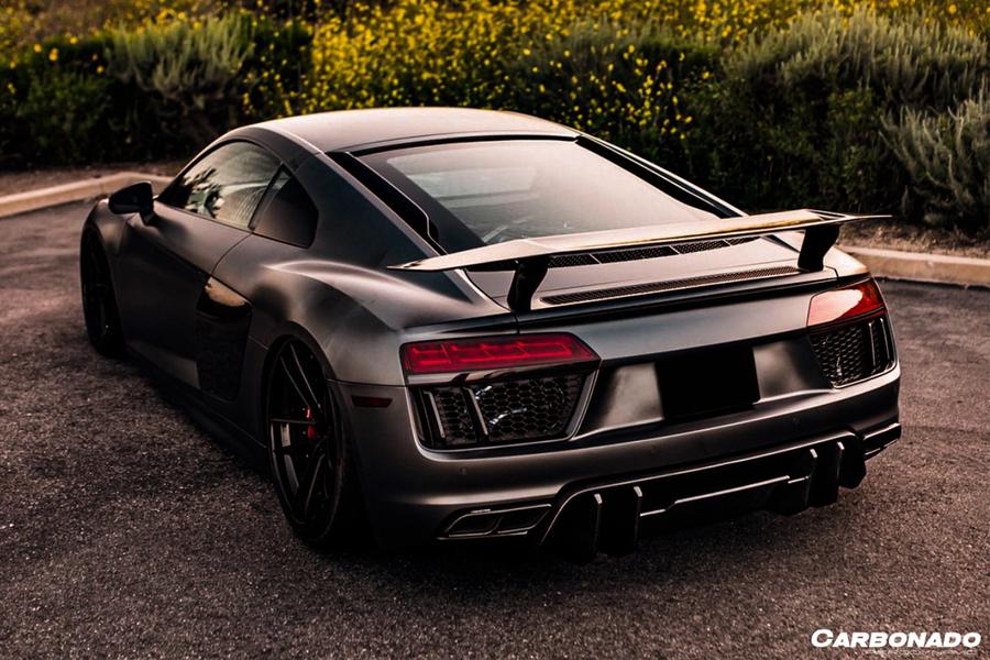 CARBONADO CF8358VRS-RD 2016-2019 Audi R8 Coupe/Spyder VRS Style Carbon Fiber Rear Diffuser