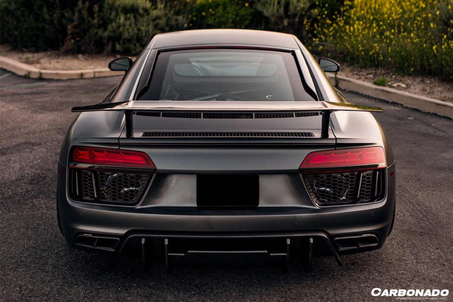 CARBONADO CF8358VRS-RD 2016-2019 Audi R8 Coupe/Spyder VRS Style Carbon Fiber Rear Diffuser