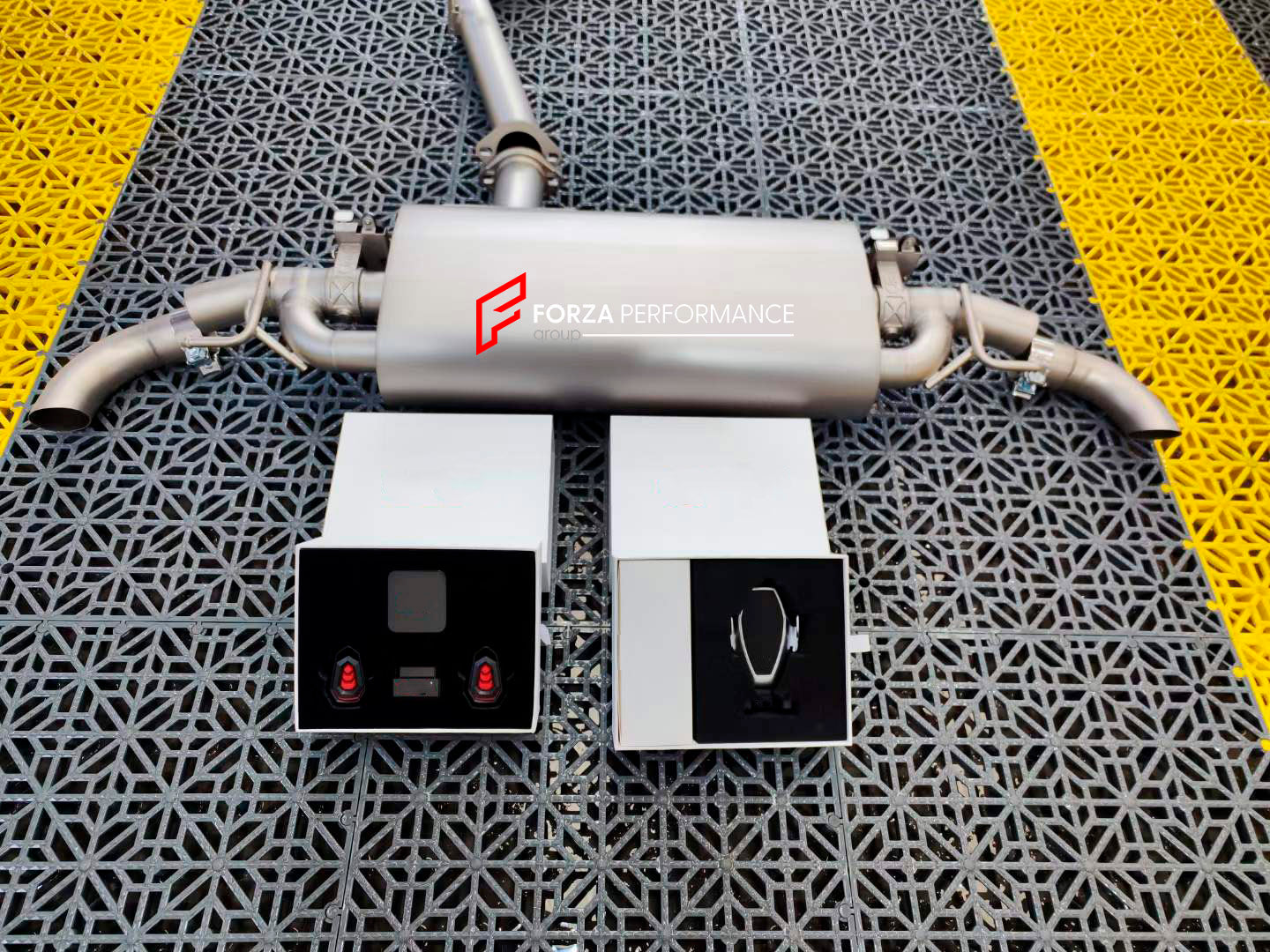 EXHAUST CATBACK MUFFLER for AUDI Q5 FY 2.0T V2 2020 - 2025

Set includes:

Center Pipes
Muffles with valves
Valve control box with remote control (you may also reuse your factory exhaust valve motors). Factory exhaust tips must be reused.
Material: Stainless Steel (Can be made of Titanium)

Production time: 10–15 days